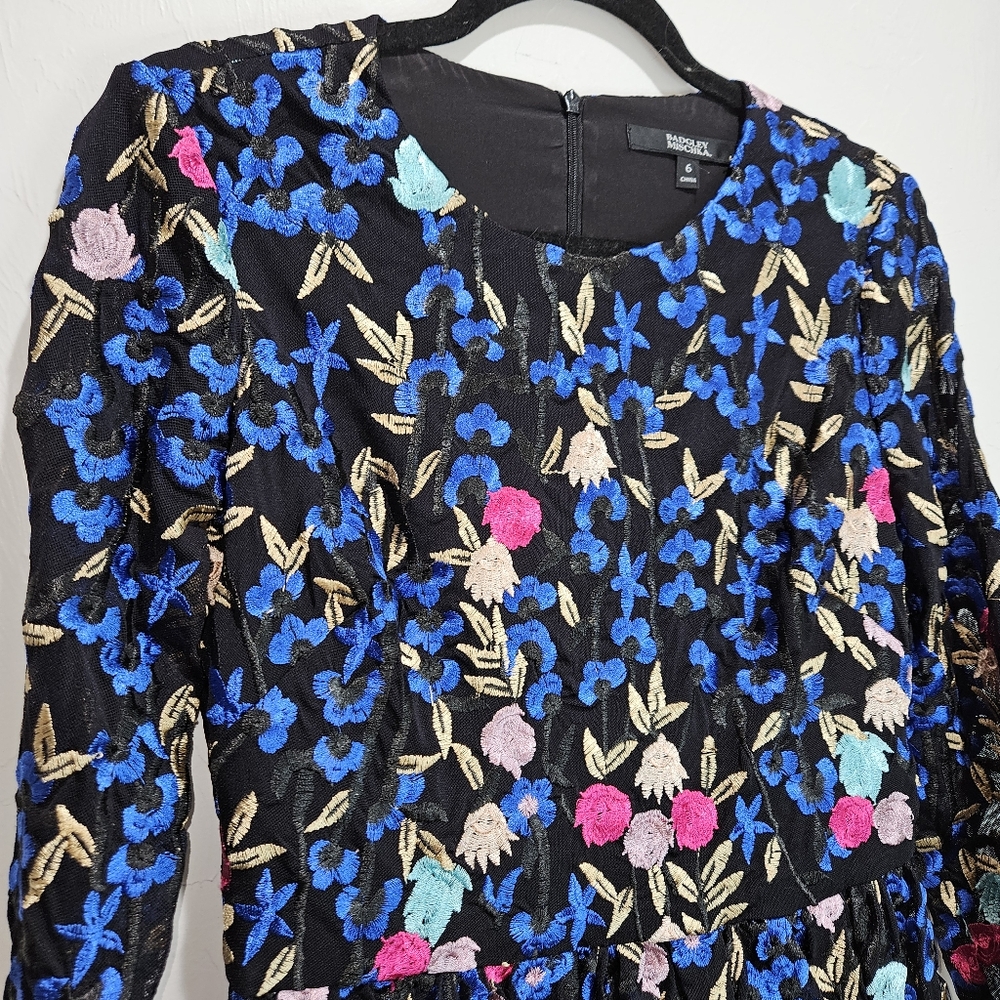 Floral Embroidered Long Sleeve Dress - Picture 6 of 16